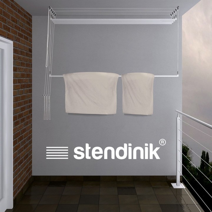 Stendibiancheria da soffitto 5 aste da 200 cm