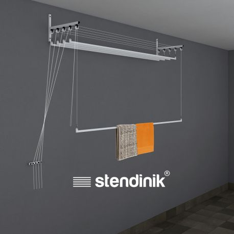 Clothesline Wall mounted clothesline with 5 rods of 200 cm