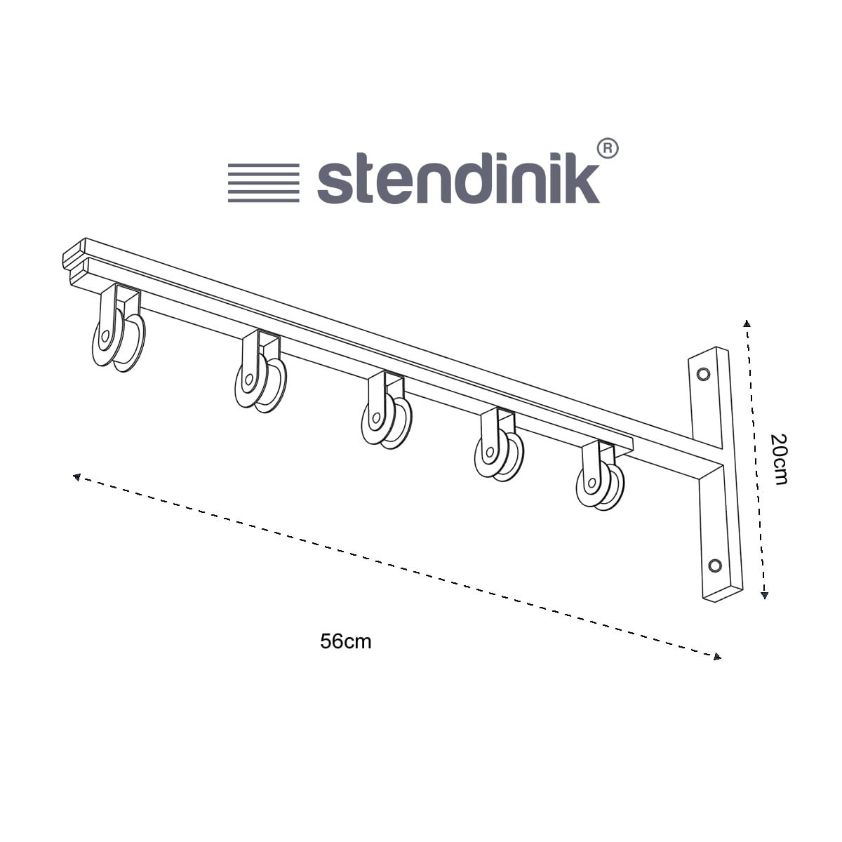 Stendibiancheria salvaspazio saliscendi DA PARETE con 5 aste da 150 cm -  Stendinik